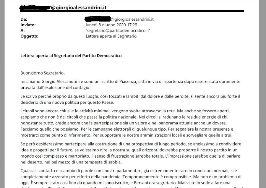 Mail Zingaretti 202006