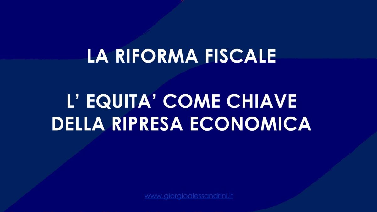 La mia riforma fiscale 2025: Aliquote crescenti